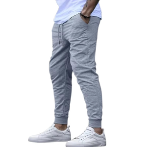 Chinese Manufacturers Offer Casual Men's Solid Mid Waist Denim <b>Trousers</b> with <b>Light</b> Wash Low Prices High Quality in Stock - Product Image 1