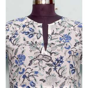 Vestido de Fiesta Formal para Mujer, Estilo Recto, Largo Midi, Cuello Único, Algodón, Estampado Floral, Casual - Product Image 3