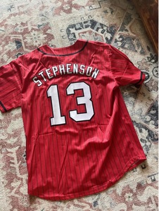 High Quality Custom V-neck Collar <b>Fan</b>-Shaped Baseball Jerseys Breathable Mesh Plus Size Short Heat-Transfer Printed 100% - Product Image 6
