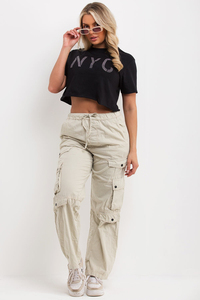 T-shirts en coton 100% écologiques pour femmes, avec logo personnalisé, imprimés de strass, pour l'été - Vente en gros, toutes tailles disponibles - Product Image 3