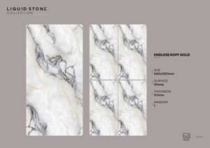 Azulejo de Porcelana Brillante Imperial Sheen 600x1200mm 60x120cm 24x48 Pulgadas Superficie Expansiva Premium para Arquitectura Contemporánea - Product Image 2