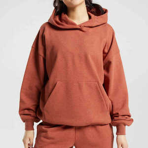 Sudadera con Capucha Extra Grande para Mujer, Diseño Personalizado de Fabricante Mayorista, Sudadera con Hombros Caídos, Sudaderas de Alta Calidad para Mujer - Product Image 1