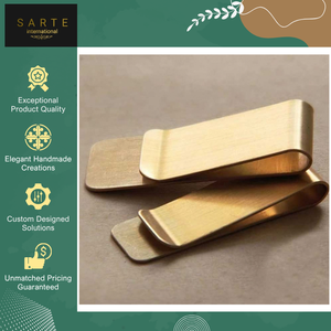 Pince à billets minimaliste en laiton de style luxueux, qualité supérieure, ultra-fine, porte-monnaie en métal, la plus vendue au prix le plus bas du marché - Product Image 4