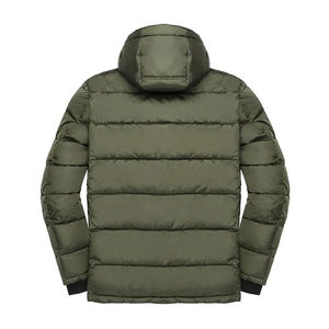 New Bubble Men Winter Puffer Quilted <b>Jacket</b> with Hooded Collar Zipper Closure OEM Service Outdoor Wear Puffer <b>Jacket</b> for Men - Product Image 3