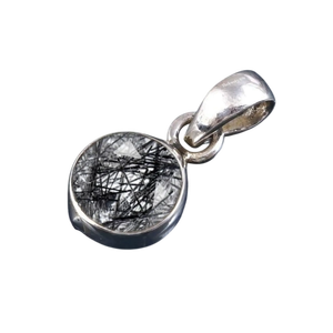 Collar con Colgante de Ónix Negro de 5 mm con Engaste de Bisel, Chapado en Plata, Plata de Ley 925, Joyería Moderna para Mujer, Regalo de Aniversario - Product Image 6