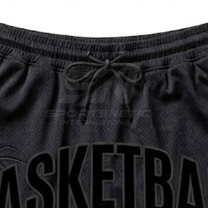 Shorts de basket athlétiques pour hommes, tissu anti-humidité avec ajustement flexible pour les entraînements en salle et les matchs de compétition - Product Image 6