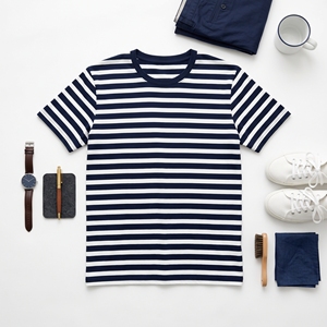 T-shirt décontracté d'été pour homme grande taille à manches courtes, col rond, 100% coton jersey, imprimé en sérigraphie - Product Image 1