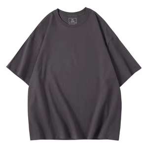 Camiseta Oversize de Hip Hop con Lavado Ácido para Hombre, Camiseta Negra Oversize con Estampado en la Espalda - Product Image 2