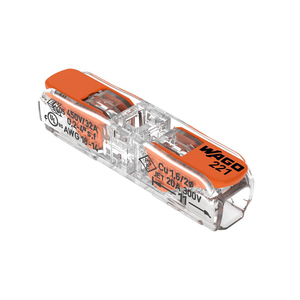 Mới ban đầu cho kết nối 221-2411 ô tô Inline uốn thiết bị đầu cuối chi phí thấp Wire-to-Wire Brass PC chất liệu 300V DC kho - Product Image 2