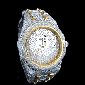 Reloj Mecánico de Acero Inoxidable de Lujo con Incrustaciones de Moissanita en Oro Rosa de Excelente Calidad para Tiendas de Moda, Regalos y Reventa Disponible - Product Image 2