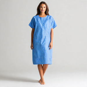 Vêtements d'hôpital en gros pour patients, unisexes, 100% coton - Product Image 4