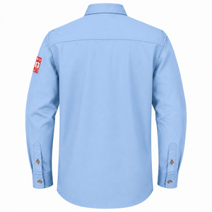 Customizable Industrial Safety Clothing Solid Colour <b>Flame</b> Resistant Welding Anti-Static Workwear <b>Shirts</b> Long Sleeve Unisex - Product Image 2