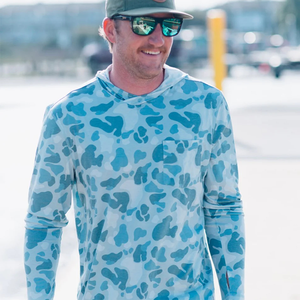 T-shirt à manches longues en coton épais imprimé camouflage graphique personnalisé pour hommes, fabriqué par des fabricants de vêtements de streetwear - Product Image 1