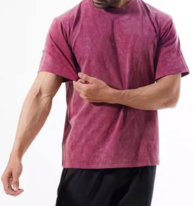 Camiseta de Manga Corta Personalizada al por Mayor para Hombre, de Algodón, Corte Holgado, Secado Rápido, Camiseta de Punto Personalizada para Hombre - Product Image 5