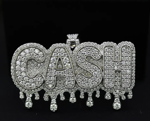 Pendentif personnalisé en moissanite, breloque couronne en argent sterling 925, micro-incrustation, bijoux hip-hop pour soirée - Product Image 3