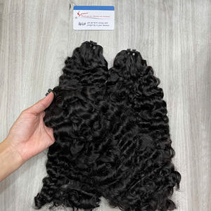 Extensiones de cabello natural en trama de color natural, cabello rizado birmano al vapor, listas para enviar, cabello vietnamita virgen. - Product Image 6