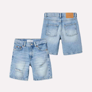 Shorts en jean taille haute pour homme, longueur mi-cuisse, imperméables, respirants, en coton, classiques, décontractés, pour l'extérieur, été, fabrication OEM - Product Image 6