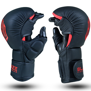Wholesale MMA Sparring <b>Gloves</b> for Kickboxing Martial Arts training fight <b>glove</b> open palm half finger 7oz MMA Grappling <b>gloves</b> - Product Image 2