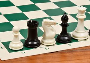 Piezas de ajedrez profesionales de plástico de 3.75 pulgadas, Rey Negro y Blanco Marfil, al mejor precio - Product Image 4