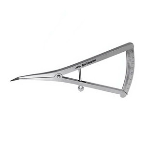 Calibre angulaire de 4,5 pouces de long pour la cartographie osseuse, instrument de mesure 0-40 mm avec échelle de précision pour la dentisterie, la chirurgie, l'orthodontie et les implants - Product Image 2