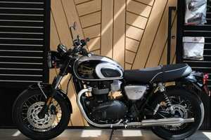 Ventes de haute qualité - Triumph BONNEVILLE T100 ICON EDITION COBALT BLUE (CHROME ED) Nouvelle moto de route - Product Image 3