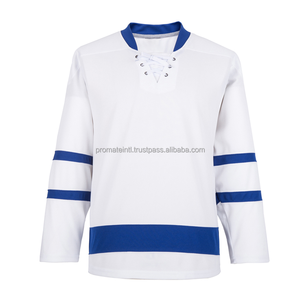 เสื้อฮอกกี้น้ำแข็งพิมพ์ลายแบบ Heat-Transfer คุณภาพสูง ดีไซน์พรีเมียม โพลีเอสเตอร์ 100% แห้งเร็ว ป้องกันแบคทีเรีย แบบสั่งทำพิเศษสำหรับทีม - Product Image 3