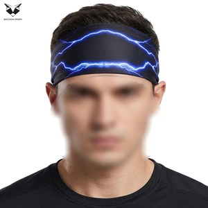 Diadema Deportiva de Béisbol Azul Relámpago, Transpirable, de Alta Elasticidad, Nueva, Moderna, Personalizada, de Buena Calidad, que Absorbe la Humedad - Product Image 5