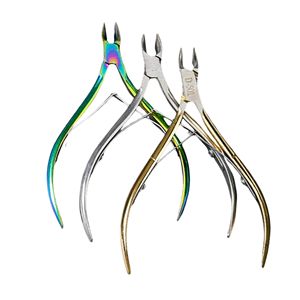 Ciseaux à cuticules professionnels en acier inoxydable à lame droite et pince à ongles à ouverture large pour manucure, pédicure et ongles épais - Product Image 1