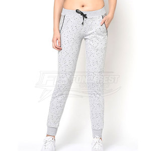 Pantalon pour femme à taille mi-haute 100% coton, fabrication professionnelle, prix bas, service OEM, conception de logo personnalisé, en vente - Product Image 1