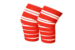 Rodilleras de Alta Calidad al por Mayor, Tejidas a Rayas, Transpirables, con Cierre de Gancho y Bucle, Protección Unisex para Todas las Estaciones - Product Image 4