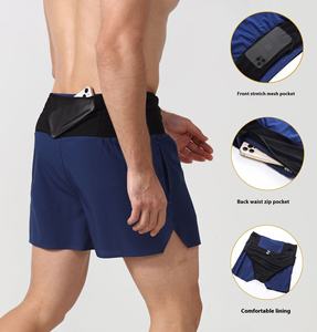Pantalones Cortos Deportivos Casuales Personalizados para Hombre, con Logotipo Personalizable, de Secado Rápido, Transpirables, Ecológicos, Antiarrugas, Estilo Vintage - Product Image 3