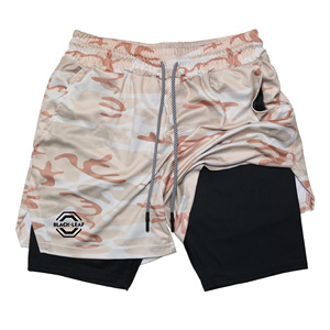 Sporty <b>Woven</b> 100% Cotton Drawstring Mid Waist Custom <b>Men</b> Gym Joggers Summer Breathable Mesh Quick Dry <b>Shorts</b> OEM Service - Product Image 5