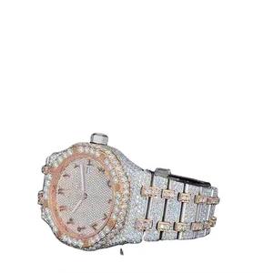 Diseñador de Relojes de Moissanita Personalizados, Fabrica Relojes Automáticos de Alta Calidad con Diamantes Cultivados Resistentes al Agua para Damas, Venta al por Mayor en EE. UU. y Reino Unido - Product Image 1