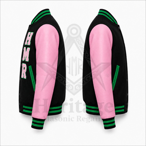 Veste de sororité Alpha Kapa personnalisée HMR, brodée, style varsity pour femmes, avec logo personnalisé, veste de sororité pour femmes - Product Image 4