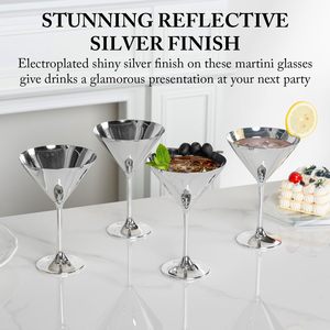Verre à Martini en Acier Inoxydable Style Antique SKI, 250 ml, Personnalisable avec Logo, Élégant, Anti-fuite, Durable, Idéal Noël - Meilleures Ventes - Product Image 2