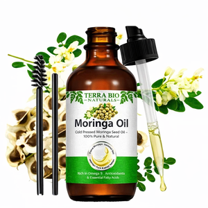 Huile de graines de Moringa 100% pure, naturelle et biologique pressée à froid, prix de gros pour fabricants, pour le visage et les cheveux - Product Image 1