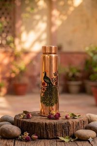 Botella de Agua de Cobre con Tapa y Diseño de Mármol de Lujo |   Botella de Agua Decorativa Hecha a Mano de Acero Inoxidable |   Artículos Premium para Cocina y Hogar - Product Image 5