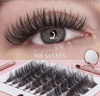Extensions de cils personnalisables, best-sellers, prix d'usine premium, cheveux synthétiques doux, de matériaux de qualité pour de magnifiques cils