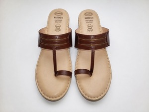 <b>Women's</b> Raxine Upper T-<b>Strap</b> Flat <b>Sandals</b> Slip on Casual All Seasons PVC Outsole Open Toe - Product Image 1