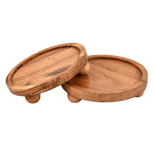 Support de Présentation en Bois d'Acacia pour Plantes, Socle Vintage pour Salle de Bain, Organisateur Écologique pour Savon, Bougies et Parfums - Product Image 1