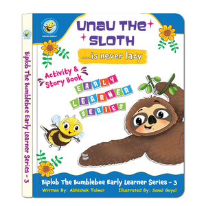 Libro de la Serie para Aprendizaje Temprano de Biplob, Libro 3: Unau el Perezoso Nunca Está Perezoso, Libro de Rompecabezas con Audio para Hacerse de Costumbre Buenas Habitudes, Hecho de Papel - Product Image 3