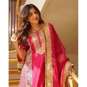 Conjunto de Top y fondo de mujer de diseñador con Dupatta para ropa de fiesta - Product Image 2