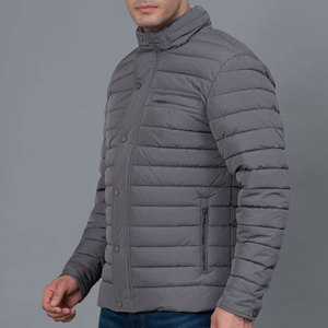 Veste matelassée classique pour homme, pour un usage quotidien, veste matelassée à col haut pour homme avec design coupe-vent - Product Image 2