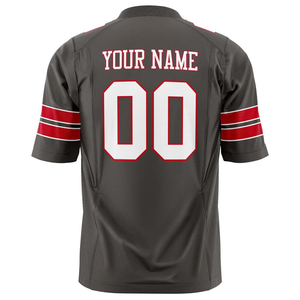 Maillot de football américain personnalisé pour homme, logo imprimé OEM ODM, tissu respirant 100 % polyester, t-shirt de football pour homme pour usage streetwear - Product Image 3