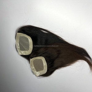 2022 indien Remy cheveux Topper 100% base de dentelle de haute qualité de cheveux humains - Product Image 6