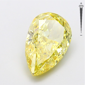Diamante Cultivado en Laboratorio con Certificación IGI, 4.51 CT, Corte Pera Modificado, Color Amarillo Intenso Fantasía, Claridad VS1, CVD LG 800611749 para Joyería - Product Image 4