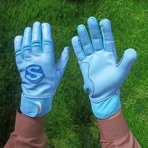 Gants de frappeur de baseball en cuir de mouton de haute qualité, adhérence et protection professionnelles - Product Image 5