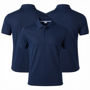 Chemises de golf en coton/polyester tricotées personnalisées de haute qualité, décontractées pour l'été, à séchage rapide, à manches courtes, à col, rayées, vintage, neuves - Product Image 3