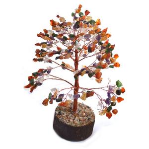 Piedra semipreciosa artesanal Seven Chakra Chips Piedras Árbol - Product Image 1