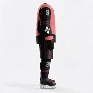 Uniforme de Hockey sobre Hielo RIVIAN ATLANTIC de Alta Calidad, Impresión por Transferencia de Calor, Manga Larga, 100% Poliéster, Logotipo Personalizado para Hombre - Product Image 4